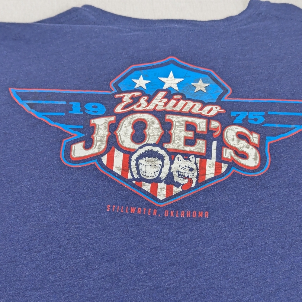 Eskimo Joe's Since 1975 Stillwater. OK Blue t-shirt Suze XXL